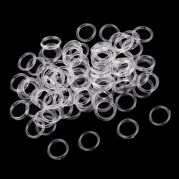 100 X soutien-gorge en Nylon Lingerie sangle Clip curseur O boucle Bikini attache 8mm