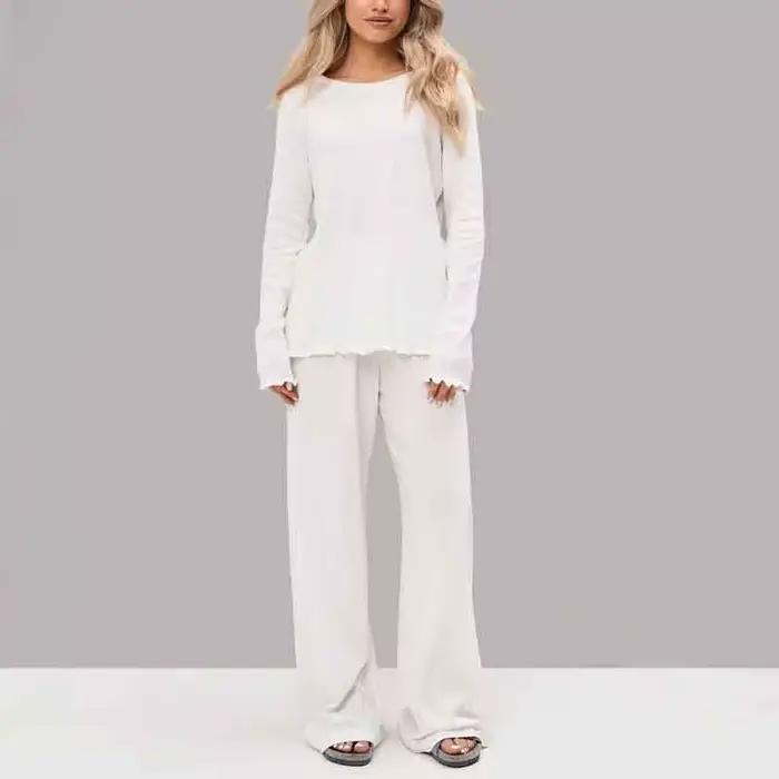 Ensemble pyjama élégant à manches longues pour femmes