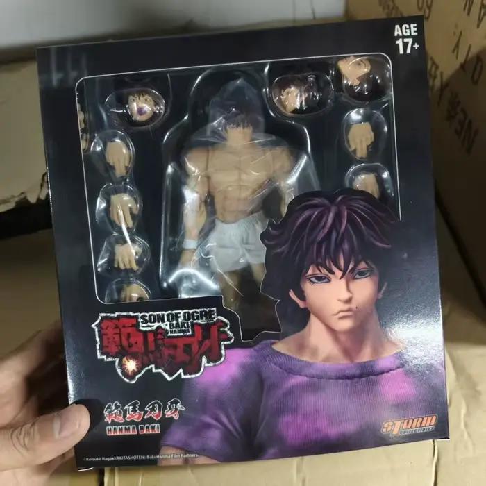 Figurine d'action Baki Hanma, corps musclé avec 3 têtes supplémentaires, poupée de combat en PVC, modèle de collection pour bureau, jouet, cadeau pour les fans