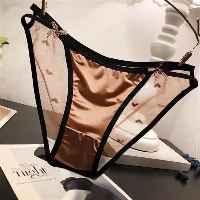 Culotte transparente en maille "Coussins" pour femme