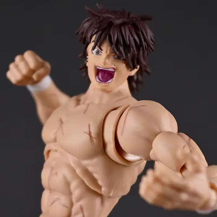 Figurine d'action Baki Hanma, corps musclé avec 3 têtes supplémentaires, poupée de combat en PVC, modèle de collection pour bureau, jouet, cadeau pour les fans