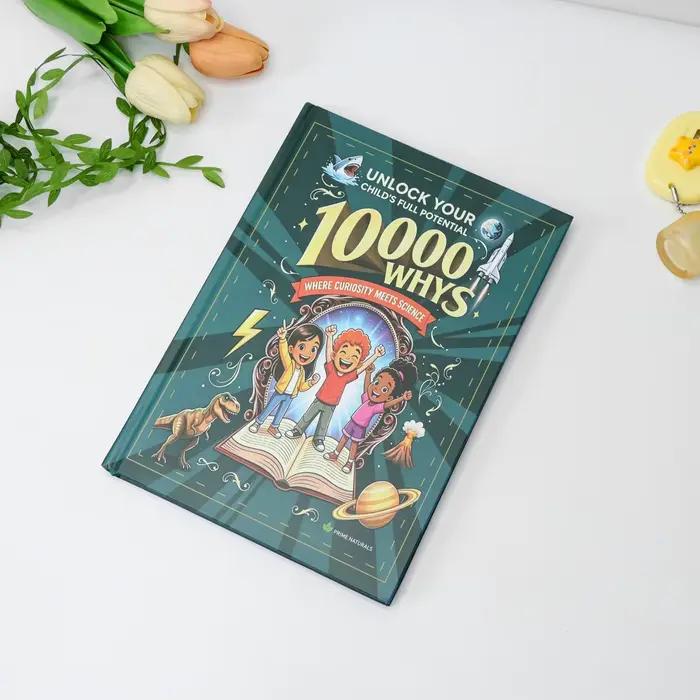 Livre scientifique 10000 pourquoi, où la curiosité rencontre la science, encyclopédie éducative illustrée