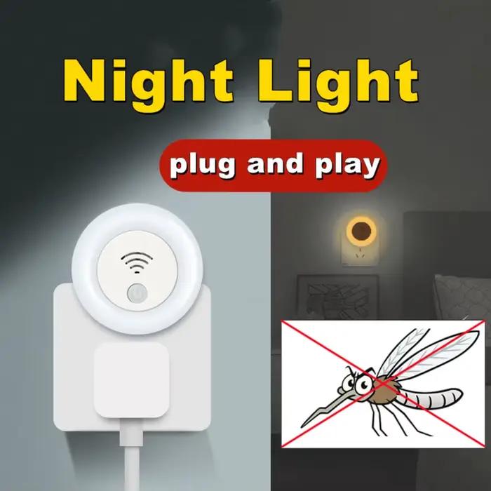 Veilleuse domestique à ultrasons pour mère et bébé, répulsif anti-moustiques, répulsif d'insectes intelligent, conversion morte, intérieur