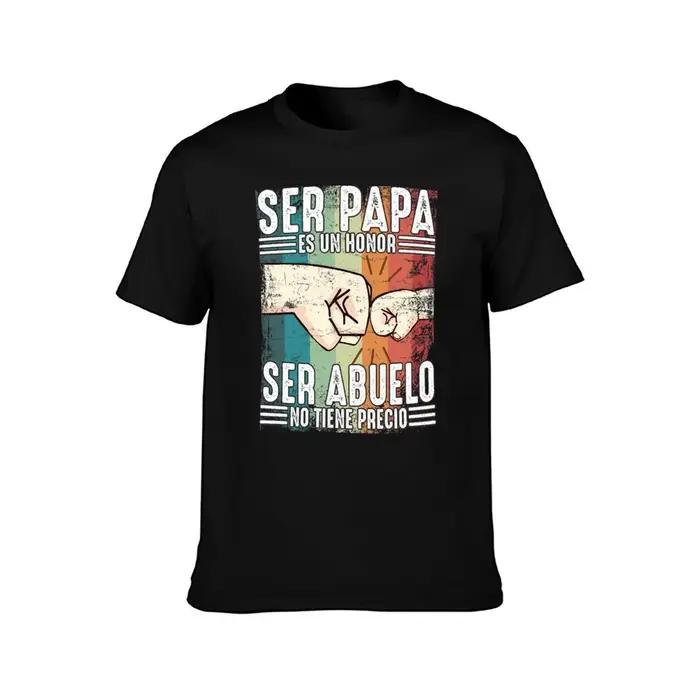 T-shirt vintage pour la fête des pères, cadeau pour papa hispanophone : « Être papa, c'est un honneur, être grand-père, c'est inestimable »
