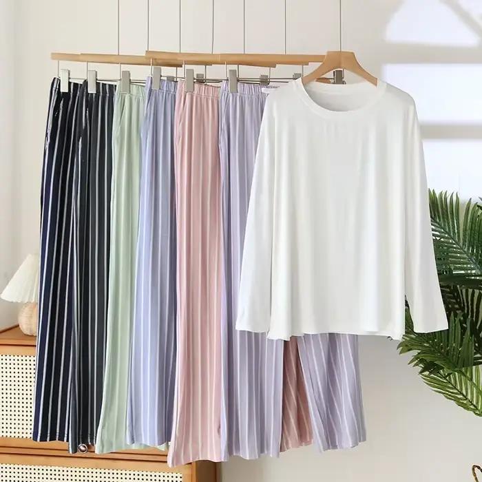 Nouveau Pyjamas à manches longues Pyjama ensemble offres spéciales printemps vêtements de nuit pour femmes