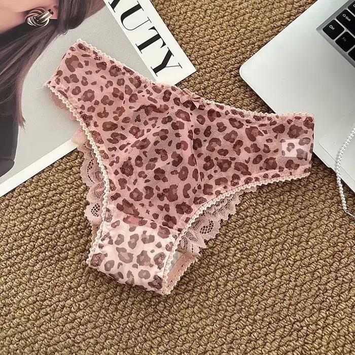 Culottes pour femmes taille basse sexy en pur coton avec dentelle