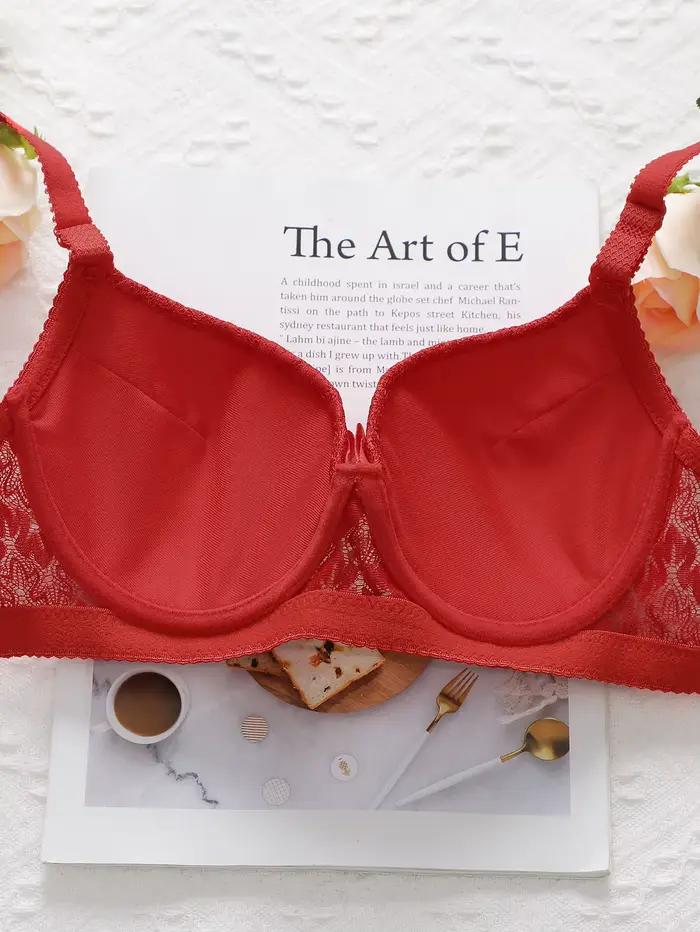 Soutien-gorge en dentelle à armatures pour femmes