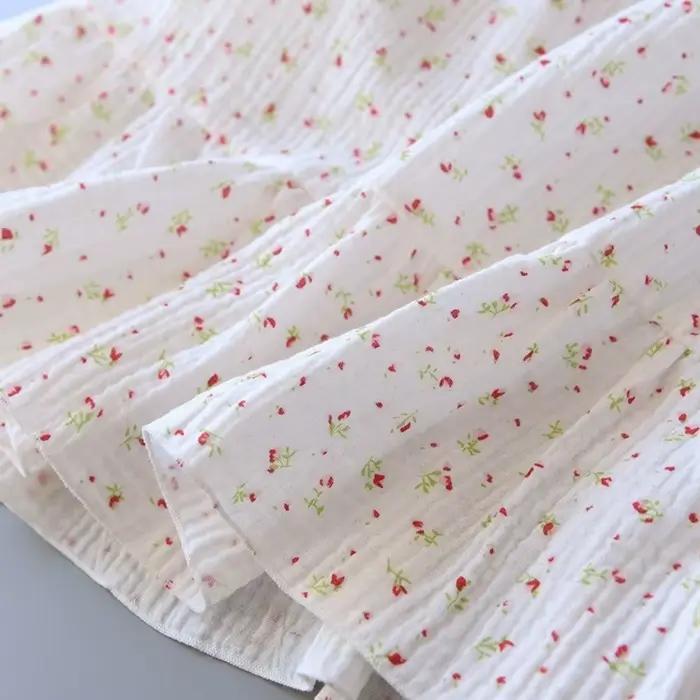 Nouvelle chemise de nuit douce à imprimé floral