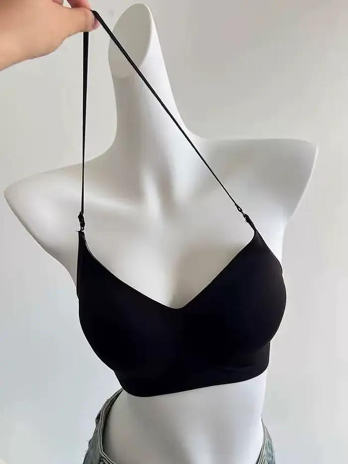 Soutien-gorge dos nu de Style américain ou pour femmes, Bralette multidirectionnelle, col licou, Push Up, petite poitrine, Sexy, dos croisé en U, sans armatures, sans couture