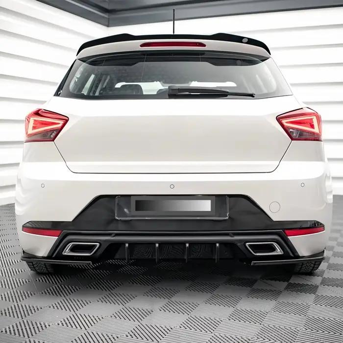 Diffuseur de pare-chocs arrière de voiture, Design Maxton noir brillant, pour Seat Ibiza FR/Standard Mk5 2017 – 2024, kits de carrosserie de cantonnière arrière de réglage