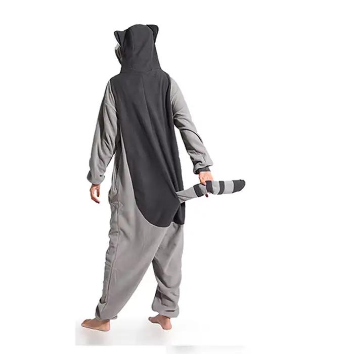 Hommes Pyjamas Animal Kigurumi femmes raton laveur Onesies pour adultes dessin animé une pièce Pijamas corps complet cadeau d'anniversaire Cosplay Costume