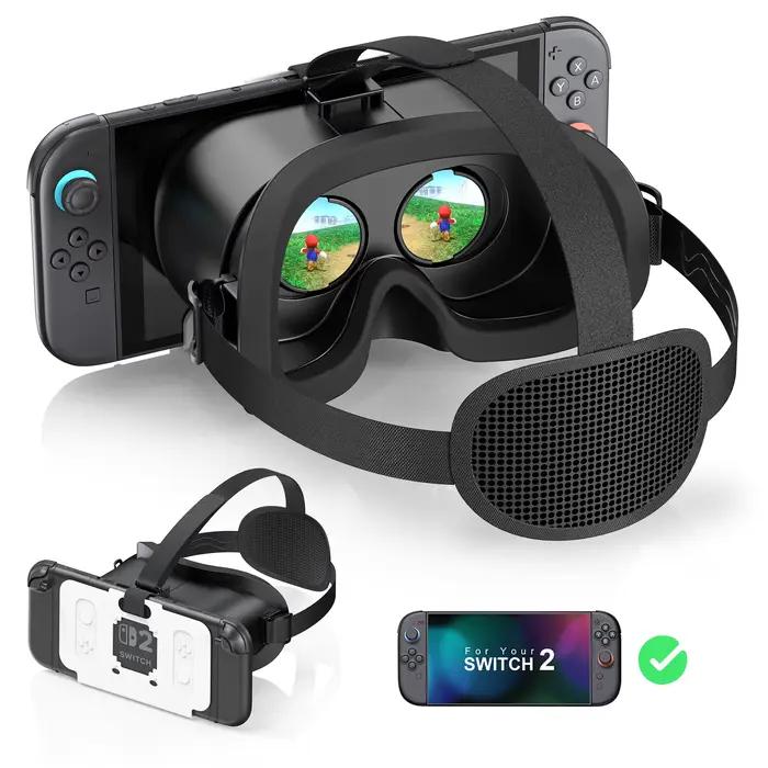 Casque VR HD 3D pour Nintendo Switch 2, lunettes VR améliorant l'expérience de jeu immersive avec des images claires pour Switch 2