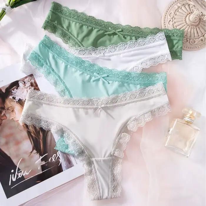 Culotte confortable sans couture en soie glacée