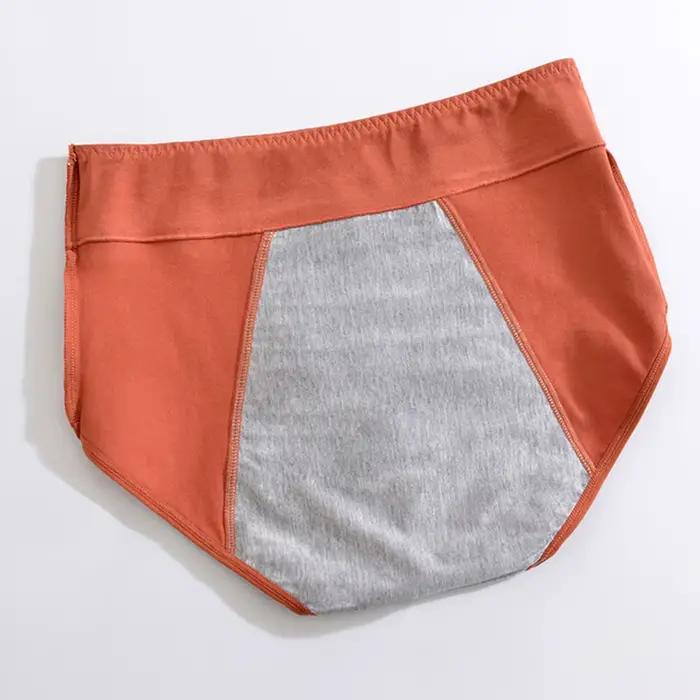 Culotte menstruelle antibactérienne taille haute slip en coton sous-vêtements physiologiques