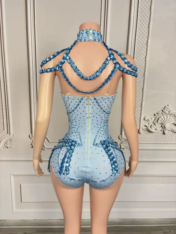 Combinaison Corset Sexy avec Col Amovible