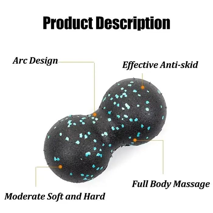 Ballon de massage corporel en EPP de 8 cm, balle de relaxation musculaire haute densité, balle de fitness et de yoga pour soulager la douleur