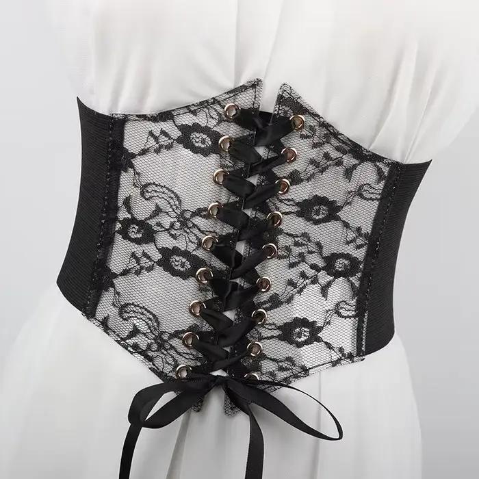 Ceinture Corset à Lacets pour Femmes à la Mode, Style Rétro pour Femmes Convient aux Tenues Décontractées et aux Occasions Spéciales