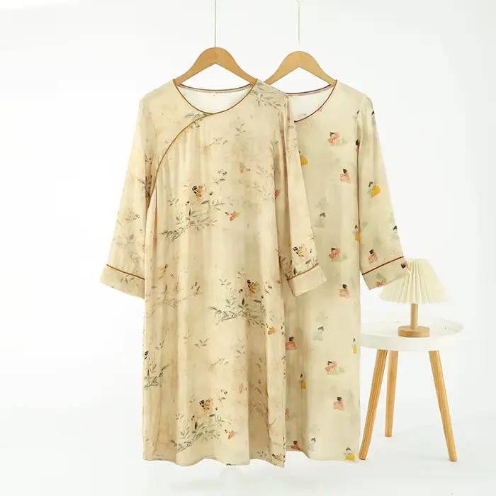 Robe de nuit d'inspiration Hanfu orientale pour femmes