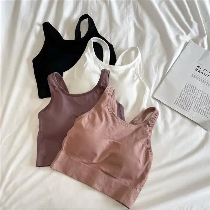 Soutien-gorge intégré dos nu à bretelles croisées