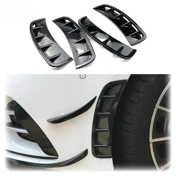 Pour 2019 à plus pour Mercedes Benz classe A Hatchback berline W177 AMG ligne universelle pare-chocs avant garniture latérale becquet ABS brillant B