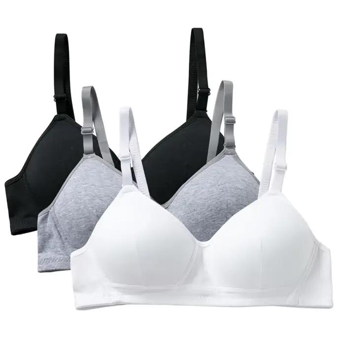 Filles formation soutiens-gorge sous-vêtements en coton boucle arrière conception brassière adolescent complet respirant adolescente hauts soutien-gorge