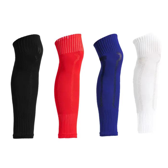 Chaussettes de jambe de Football, genouillères de sport respirantes évacuant la sueur, protection des articulations du genou, housse de chaussettes pour mollets