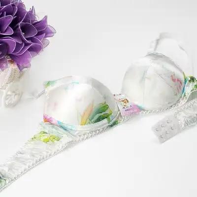 Soutien-gorge en soie de mûrier 100 % double face imprimé