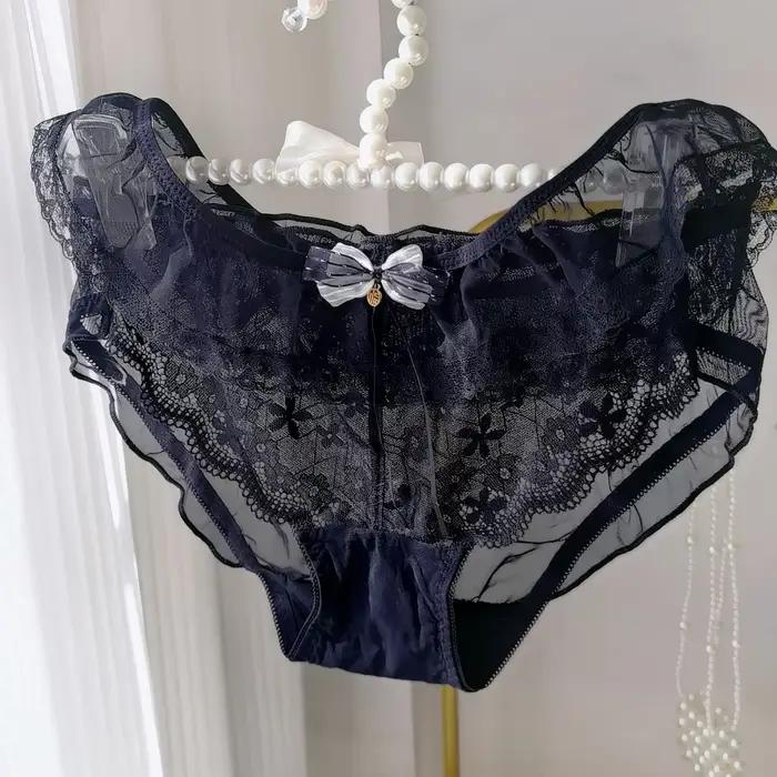 Lolita – culotte en maille et dentelle à volants