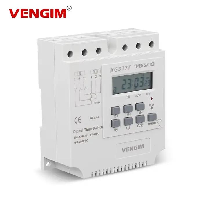 Minuterie numérique triphasée 380V, relais électrique Programmable avec 30 fois marche/arrêt par jour/semaine