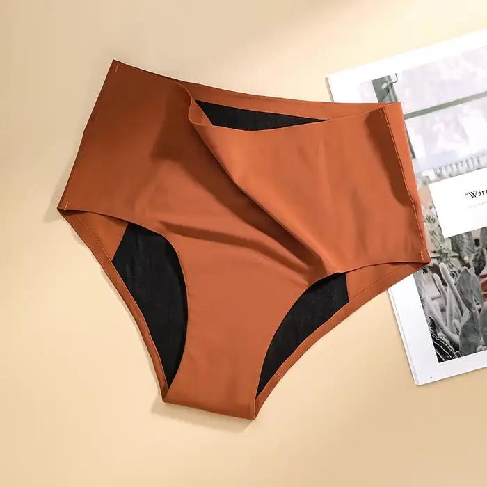 Offre spéciale taille moyenne sans couture période menstruelle Culotte 4 couches absorbant étanche