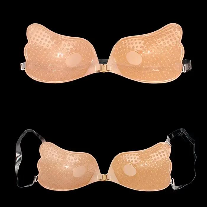 Soutien-gorge Push-Up Invisible en Silicone pour Femme, Lingerie Sexy et Respirante, Dos aux, Magique, pour Mariage