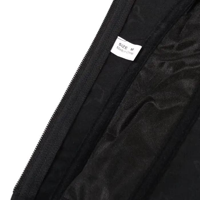 Corset gothique à fermeture éclair avec bretelles pour femme, bustier corset sexy, noir et blanc