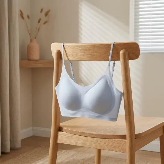 Soutien-gorge sans fil en soie glacée fine style coréen