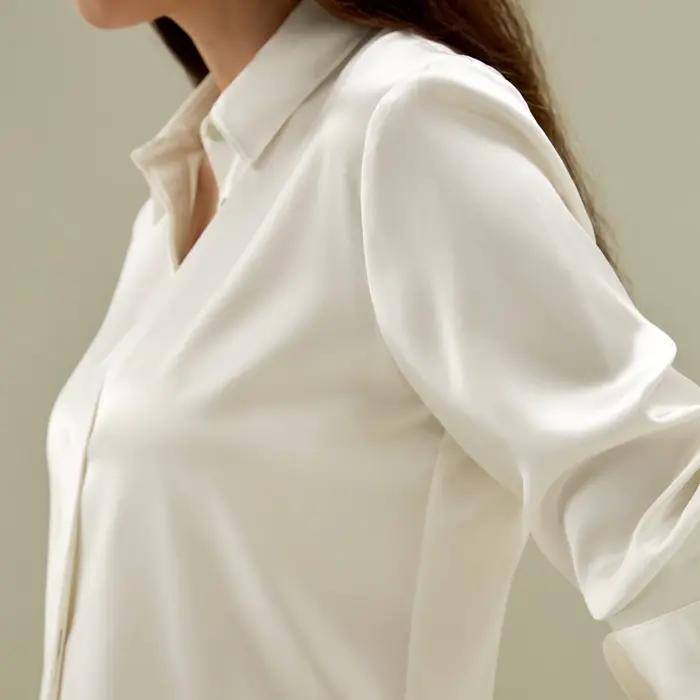 LILYSILK Chemise élégante en soie avec silhouette pour femme