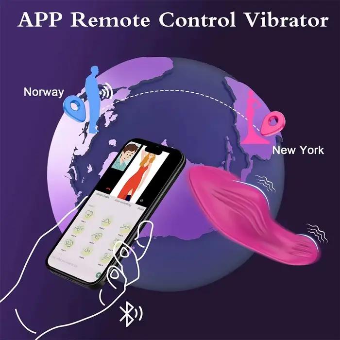 Vibromasseur Bluetooth portable pour adulte, stimulateur de Clitoris et de vagin, masseur, contrôle par application, œuf vibrant portable, jouet sexuel pour adulte