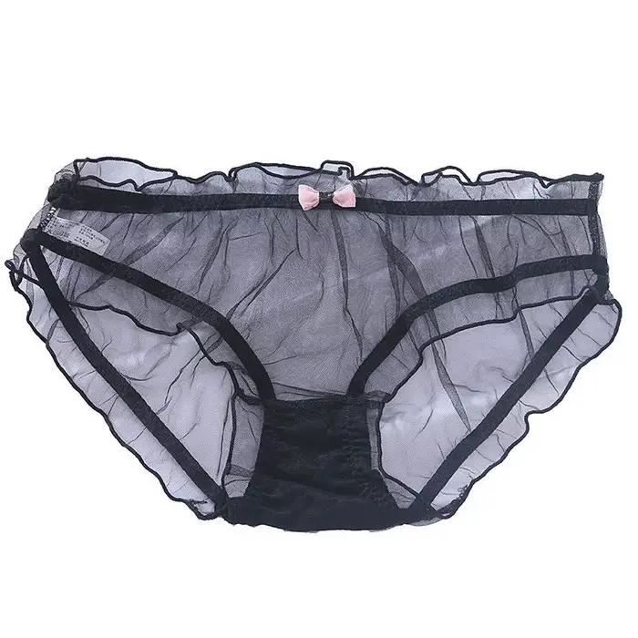 Culottes pour femmes, sous-vêtements sexy en dentelle et maille