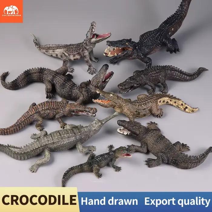 Modèle de crocodile du Nil, alligator sinensis, crocodile empereur, animal sauvage, figurines d'action en PVC, jouet éducatif mignon, cadeau pour enfants