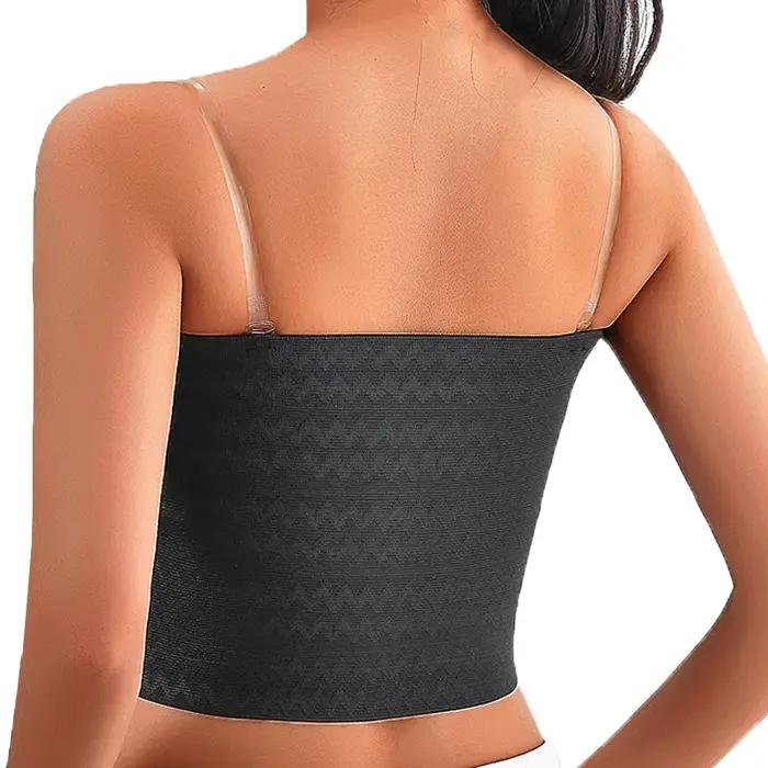 Femmes Compression poitrine Shapewear soutien-gorge intimes corps Shaper liant Trans avec bretelles