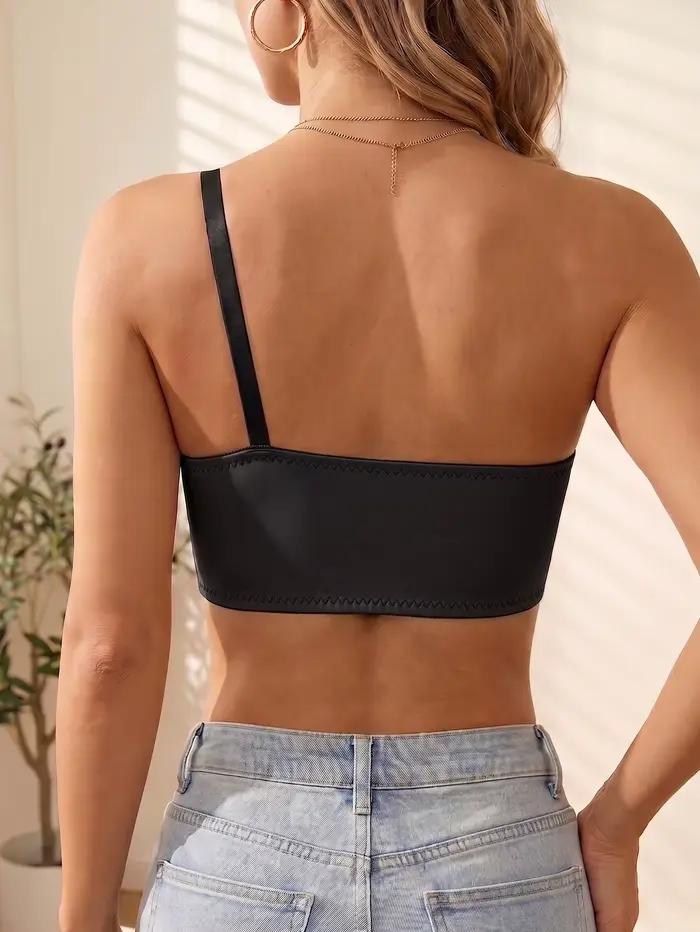 Soutien-gorge femme asymétrique sans armatures