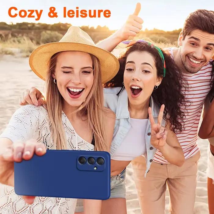 Coque de luxe en Silicone liquide pour Samsung Galaxy A16 A26 A36 A56 A06 A05 A05S A15 A25 A35 A55 5G