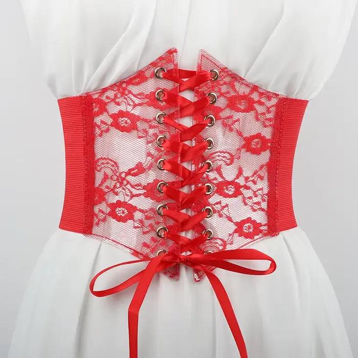 Ceinture Corset à Lacets pour Femmes à la Mode, Style Rétro pour Femmes Convient aux Tenues Décontractées et aux Occasions Spéciales