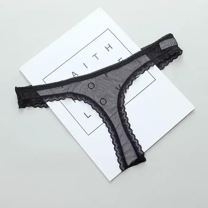 Culotte string transparente sexy pour femme