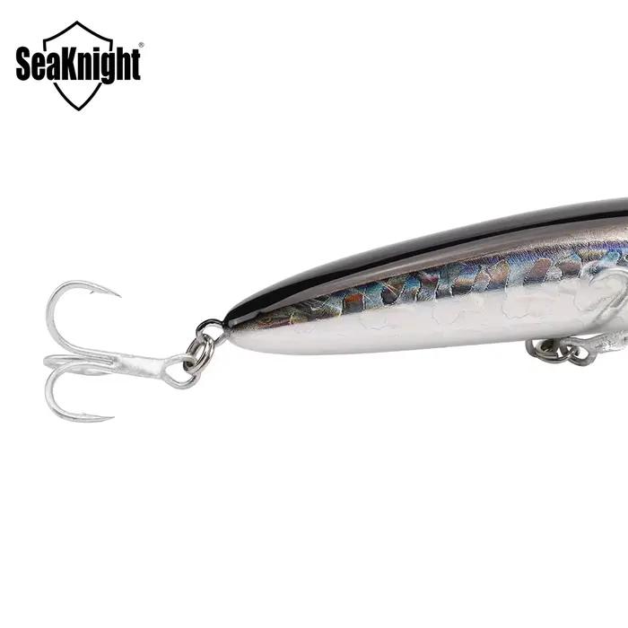 Appâts de pêche SeaKnight Brand 08 Minnow, super longue portée, profondeur de coulée 0,3-0,9 m, 20 g, 3 hameçons, leurres de pêche durs, emballage en boîte PVA