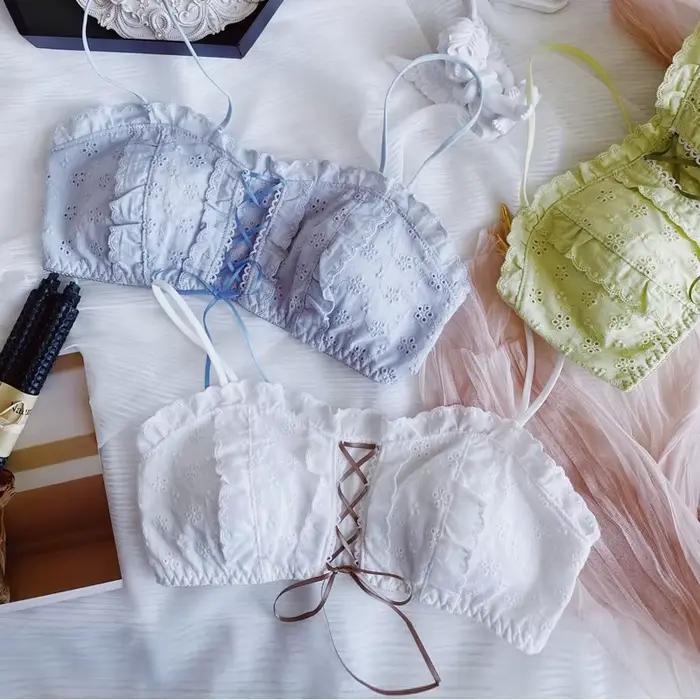 Ensemble soutien-gorge et culotte Lolita en dentelle princesse