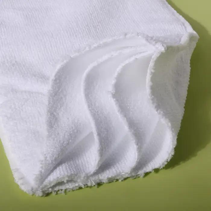 Couche-culotte réutilisable en microcarence lavable pour adulte, coussin d'insertion, doux, respirant, absorbant, 4 pièces