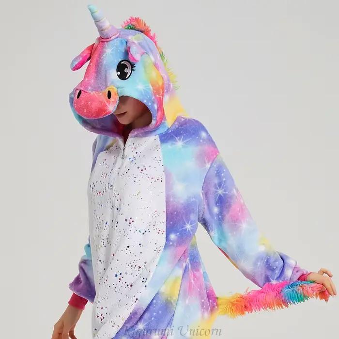 Animal Onesies Kigurumi licorne pyjamas ensemble femmes hiver