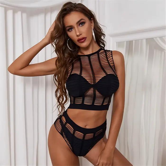 Costume en résille Transparent pour femmes
