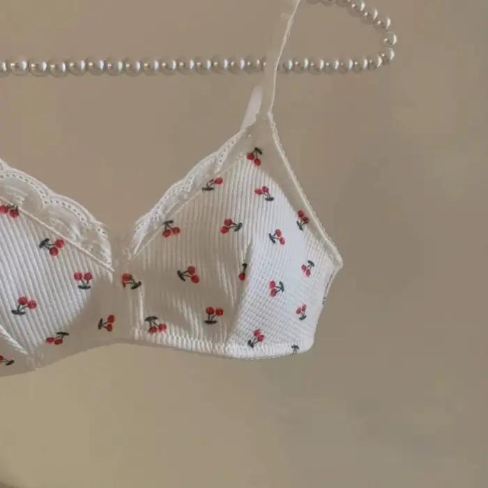 Soutien-gorge Coréen Simple en Dentelle Style Lolita Sans Couture Confortable Lingerie Pour Femmes Occasions Spéciales