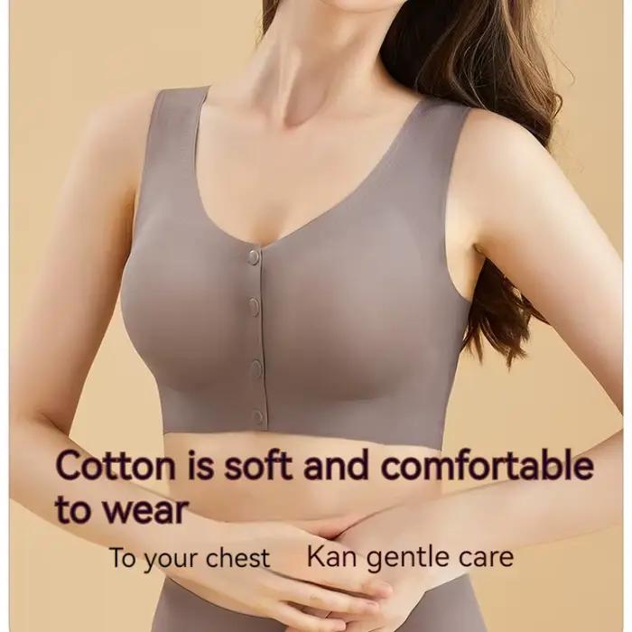 Soutien-gorge ultra-fin respirant à ouverture frontale pour femme