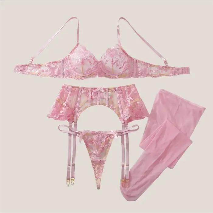Ensemble de lingerie romantique pour femmes Ellolace